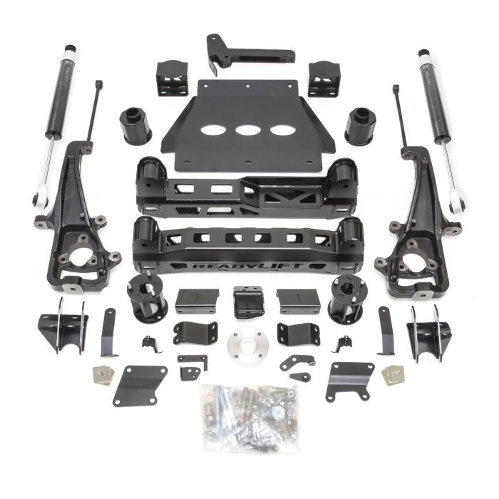 6" LIFT KIT WITH FALCON SHOCKS - RAM 1500 WITH FACTORY AIR SUSPENSION & 22" WHEELS WITH BIG BORE KNUCKLE - 2019-2024